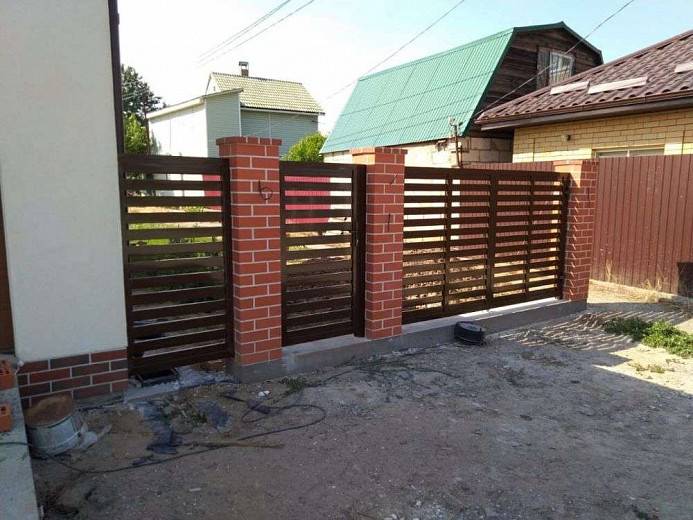 Забор и калитка Алютех Забор и калитка Алютех